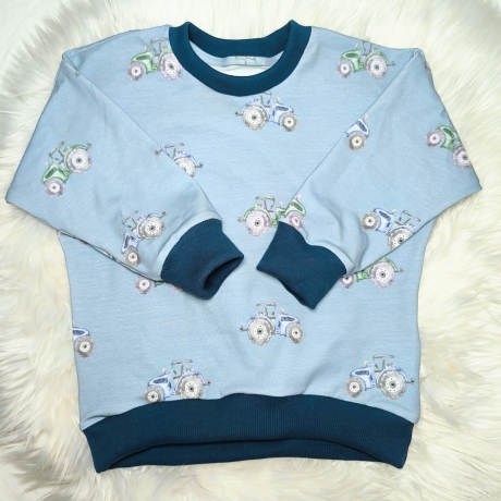 Kinderpullover Traktor Trecker - handmade Geschenk für Jungen