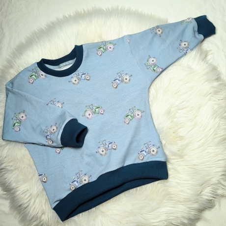 Kinderpullover Traktor Trecker - handmade Geschenk für Jungen