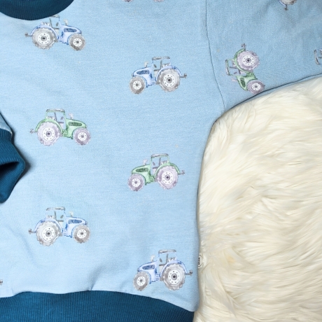 Kinderpullover Traktor Trecker - handmade Geschenk für Jungen