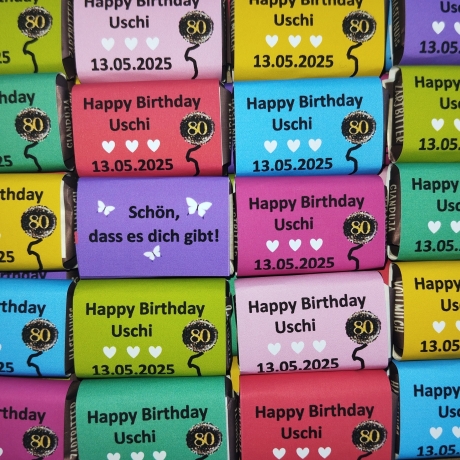 Schokolade als Gastgeschenk 20 Täfelchen für jeden Anlass  