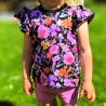 Mädchen T-Shirt mit Rüschenärmeln - Sommer Shirt - Gr. 62 - 146