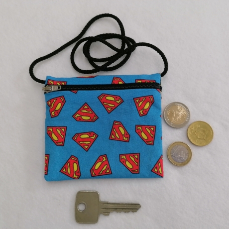 Brustbeutel Geldbeutel Brusttasche Superman Nähstudio Schöffel 