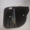 Handtasche Clutch schwarz braun Unikat Handytasche Kunstleder 