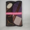 A6  Planer Notizbuch  lila rot  Skizzenbuch Organizer robust 