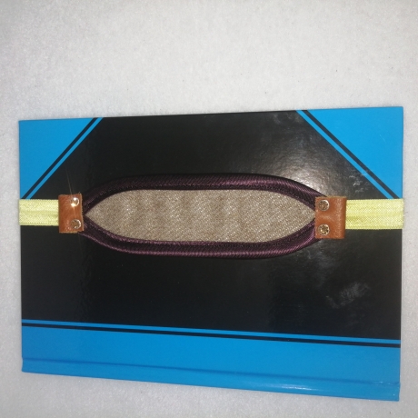 Lesezeichen Stoff beige plüsch 15x 4,5cm hochwertig Upcycling
