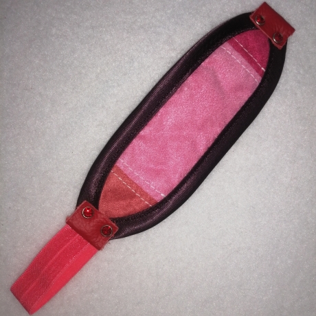 Lesezeichen rosa pink plüsch satin 15x 4,5cm hochwertig 