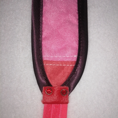 Lesezeichen rosa pink plüsch satin 15x 4,5cm hochwertig 