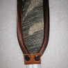 Lesezeichen grau braun plüsch satin 15x 4,5cm hochwertig 