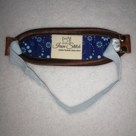 Lesezeichen grau braun plüsch satin 15x 4,5cm hochwertig 