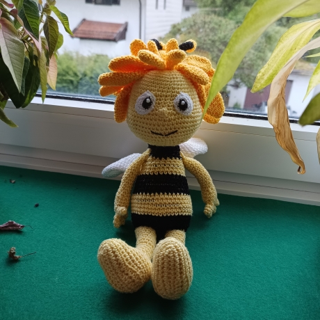 Biene Maja oder Willi gehäkelt Kuscheltier Spielzeug Geschenk 