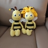 Biene Maja oder Willi gehäkelt Kuscheltier Spielzeug Geschenk 