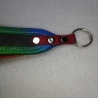 Handarbeit USB-Schlüsselanhänger Unikat regenbogen grau robust