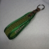 USB- Schlüsselanhänger grasgrün grün Polsterstoff Upcycling