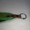 USB- Schlüsselanhänger grasgrün grün Polsterstoff Upcycling