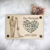 Geschenkkarte aus Holz zur Hochzeit