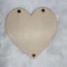 Geschenkkarte aus Holz in Herzform zur Hochzeit