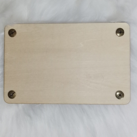 Geschenkkarte aus Holz für die, die NICHTS wollten