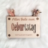 Geschenkkarte aus Holz zum Geburtstag