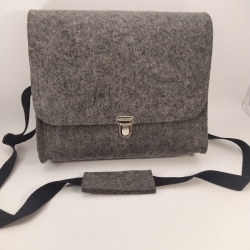 Schultertasche, Handtasche, Notebook, Tablettasche 100% Wollfilz
