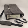 Schultertasche, Handtasche, Notebook, Tablettasche 100% Wollfilz
