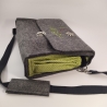 Schultertasche, Handtasche, Notebook, Tablettasche 100% Wollfilz