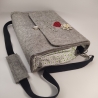 Schultertasche, Handtasche, Notebook, Tablettasche 100% Wollfilz