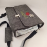 Schultertasche, Handtasche, Notebook, Tablettasche 100% Wollfilz