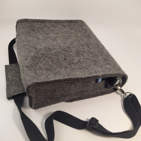 Schultertasche, Handtasche, Notebook, Tablettasche 100% Wollfilz