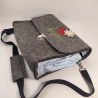 Schultertasche, Handtasche, Notebook, Tablettasche 100% Wollfilz