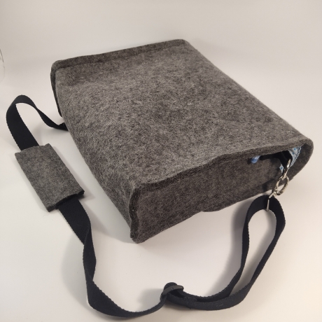Schultertasche, Handtasche, Notebook, Tablettasche 100% Wollfilz