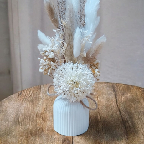 Trockenblumenstrauß mit Vase | Bohostrauß | Hochzeitsdekoration