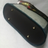 Handtasche Unikat Schultertasche grün grau hochwertig Upcycling