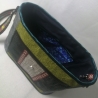 Handtasche Unikat Schultertasche grün grau hochwertig Upcycling