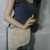 Handtasche Unikat Schultertasche blau hochwertig Upcycling