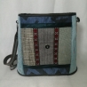 Handtasche Unikat Schultertasche blau hochwertig Upcycling