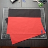 Platzgedeck 2er Set BlackColour / schwarz-rot