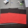 Platzgedeck 2er Set BlackColour / schwarz-rot
