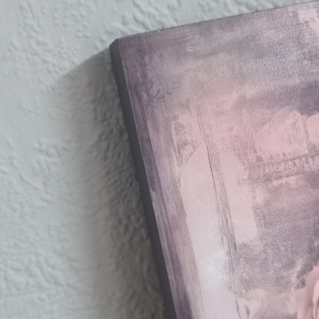 Shabby Chic Dekobild Upcycling Kunstwerk, Unikat im Vintage Stil
