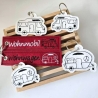 Stickdatei ITH Schlüsselanhänger Camping Wohnwagen Wohnmobil