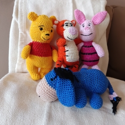 Winnie Pooh gehäkelt Kuscheltier Spielzeug tigger Ferkel i aah