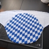 Babys Wickeldecke weiß-blau