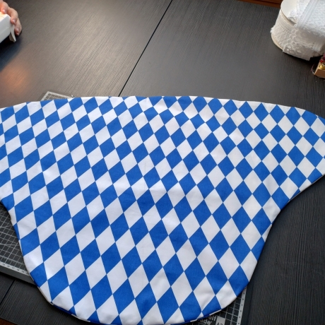 Babys Wickeldecke weiß-blau