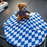 Babys Wickeldecke weiß-blau