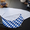 Babys Wickeldecke weiß-blau