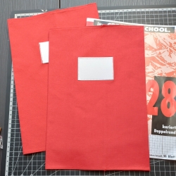 Heftumschlag DIN A 4, rot