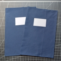 Heftumschlag DIN A 4, dunkelblau 