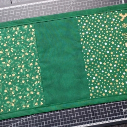 Tischläufer X-mas, grün/gold