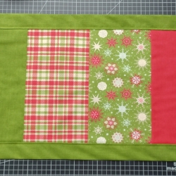 Tischläufer X-mas, grün-rot