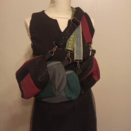 Crossbody bags, handmade