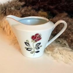 Schumann Arzberg Bavaria Milchkännchen Rose Goldrand Vintage